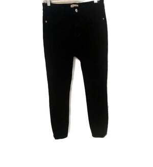 Pilcro Anthropologie Women’s Size 26 Black Corduroy High Rise Skinny Pants
